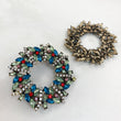 PERU Large Multicoloured (Green/ Peacock) Stud Earrings