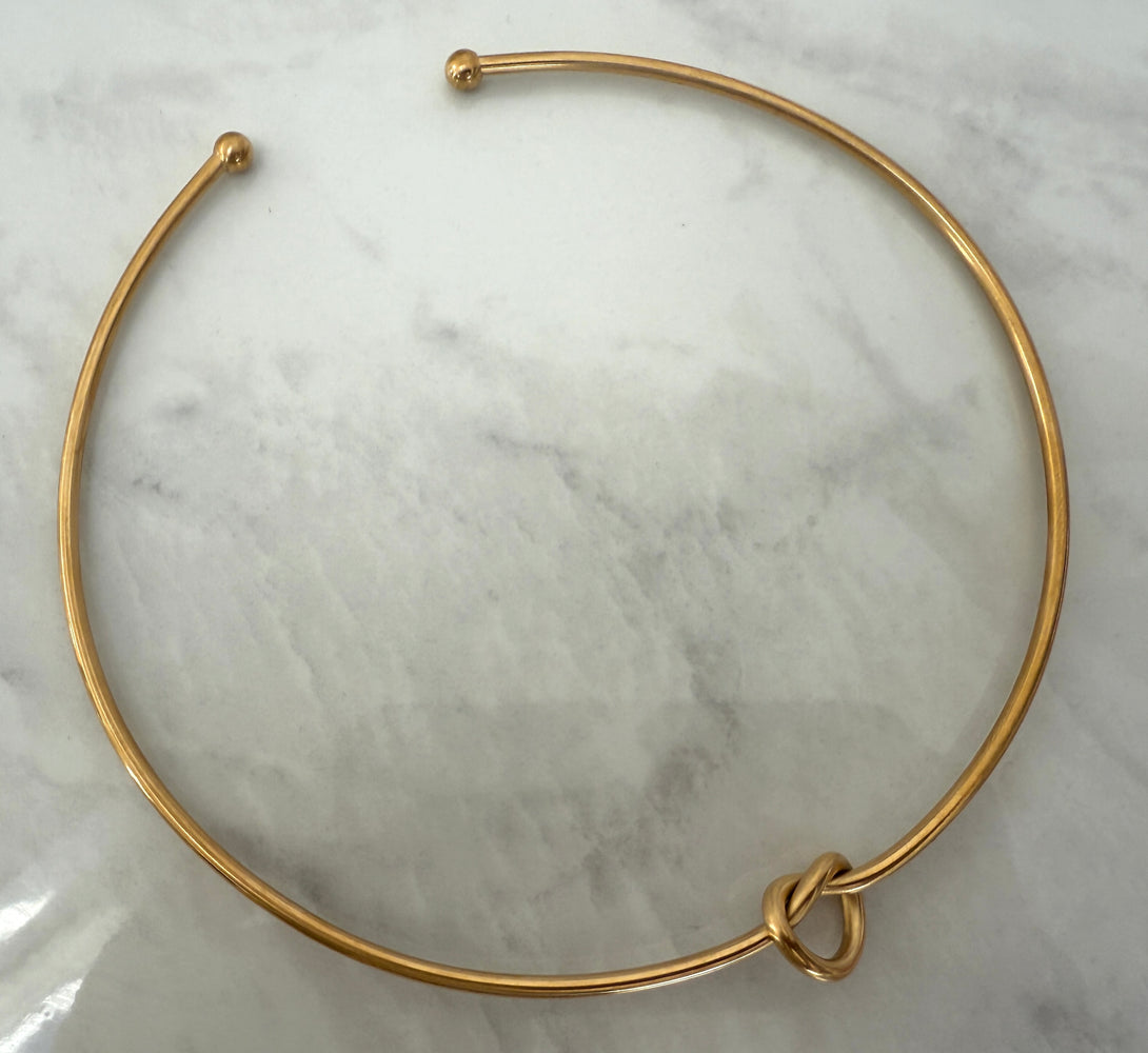 Knot Choker Necklace (Gold & Silver) - Not perfect but still Beautiful