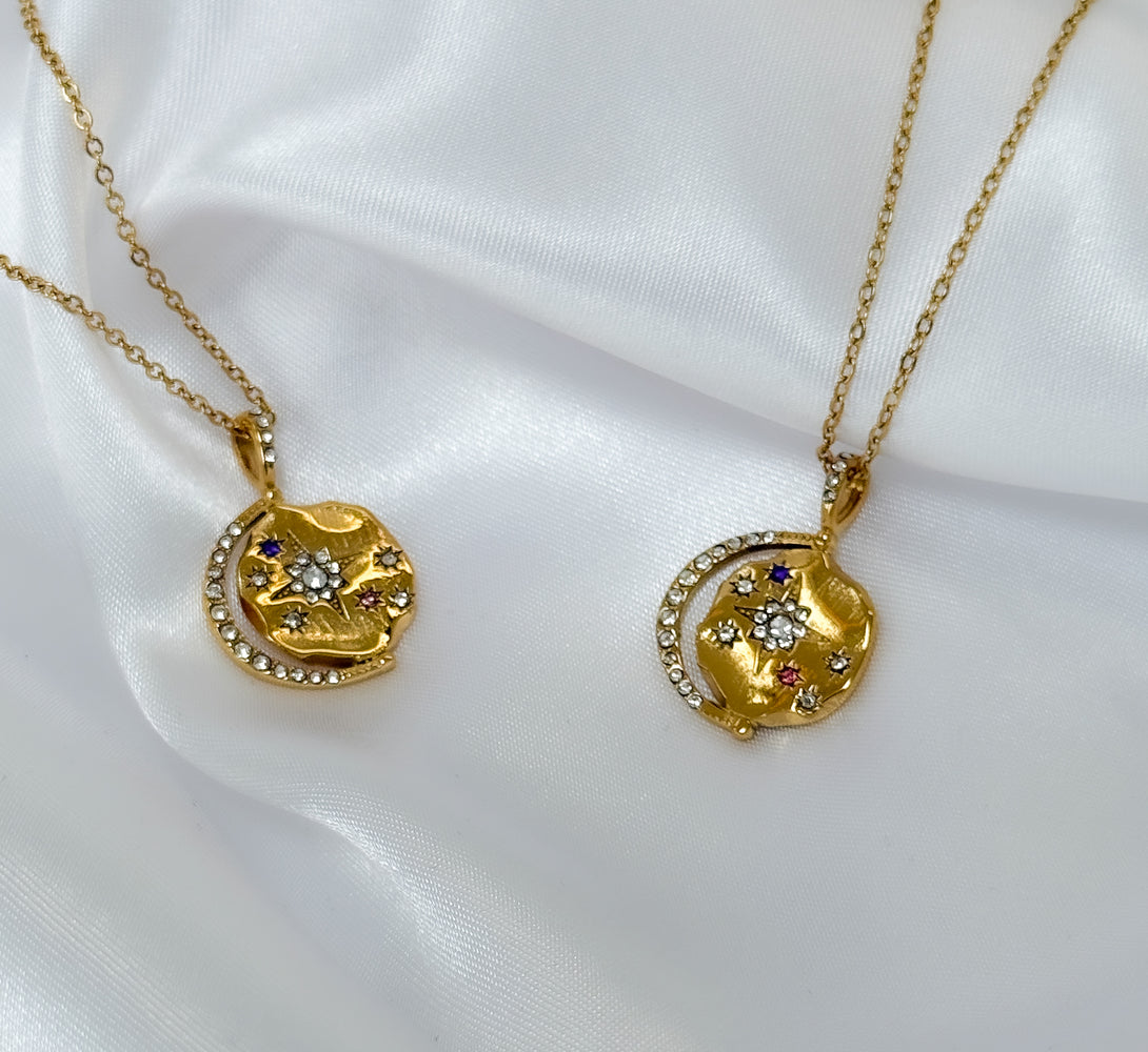 SKYE Celestial Moon & Stars Pendant Necklace