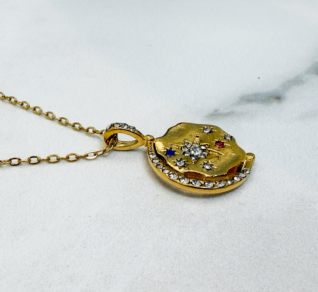 SKYE Celestial Moon & Stars Pendant Necklace