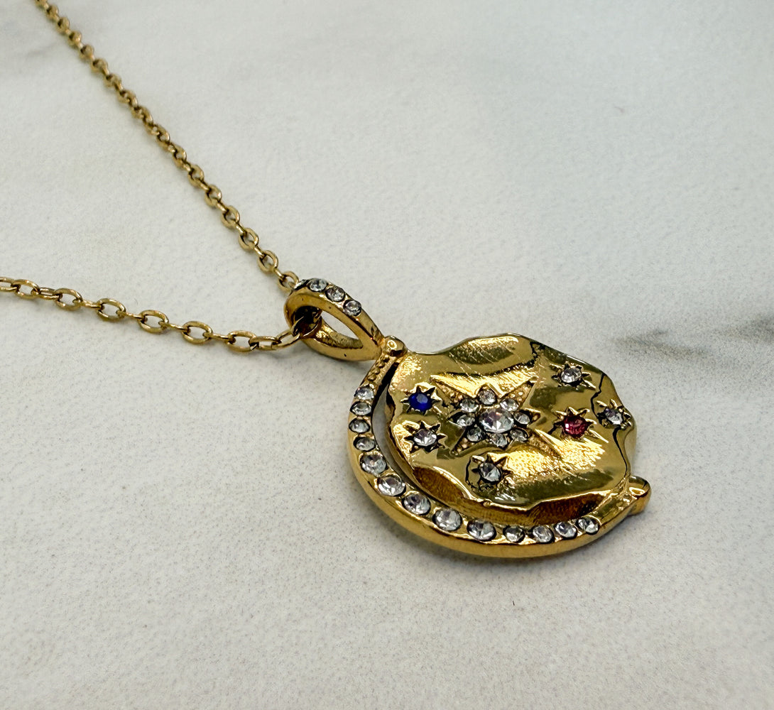 SKYE Celestial Moon & Stars Pendant Necklace