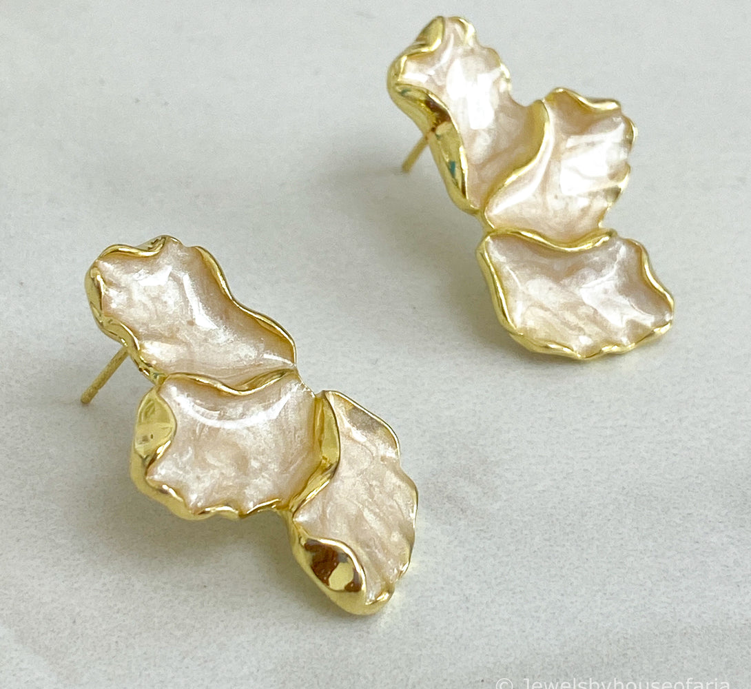 BREE Gold Floral Earrings