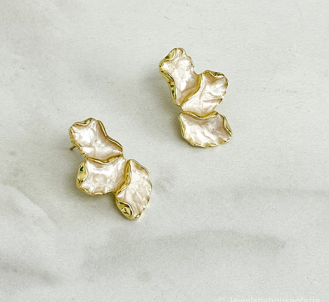 BREE Gold Floral Earrings