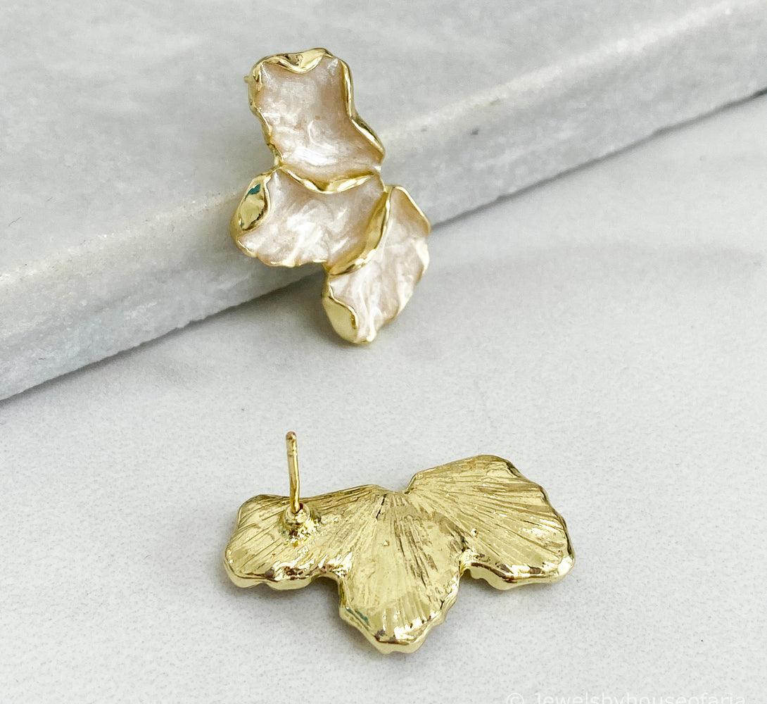 BREE Gold Floral Earrings