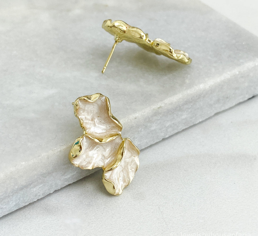 BREE Gold Floral Earrings