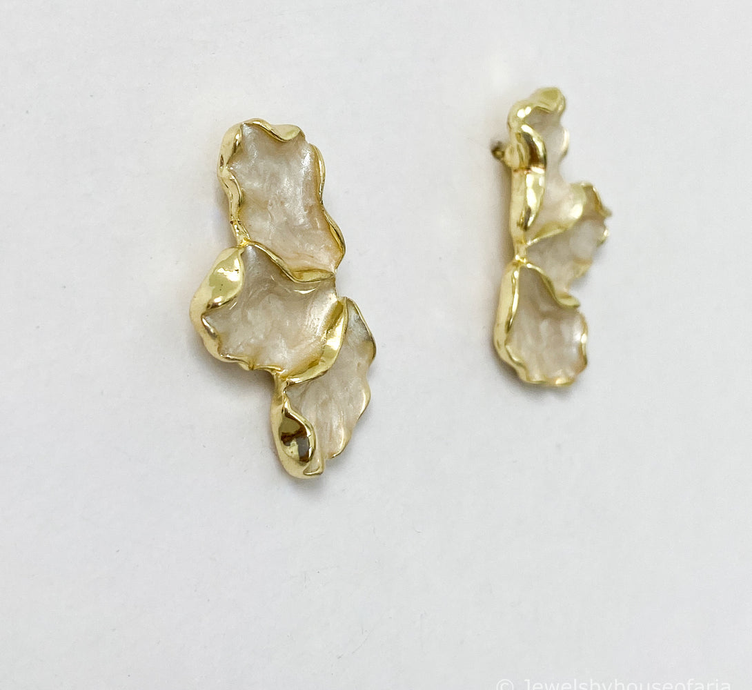 BREE Gold Floral Earrings
