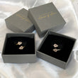 Tear drop gemstone crystal rings, adjustable to fit all sizes. Arrives in gift box