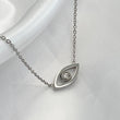 Evil eye charm necklace, waterproof and zirconia crystal, gifts for him and her 