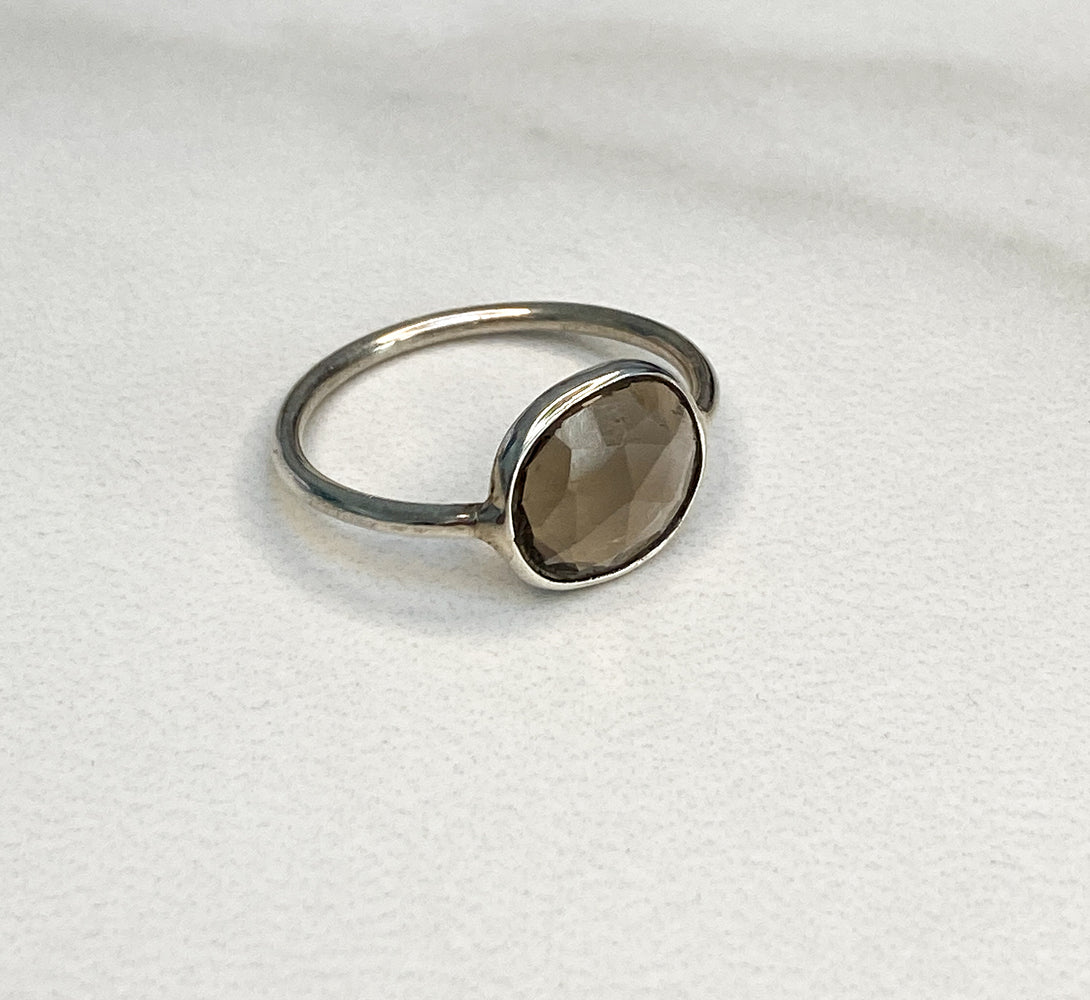 LORI Smoky Quartz Sterling Silver Ring