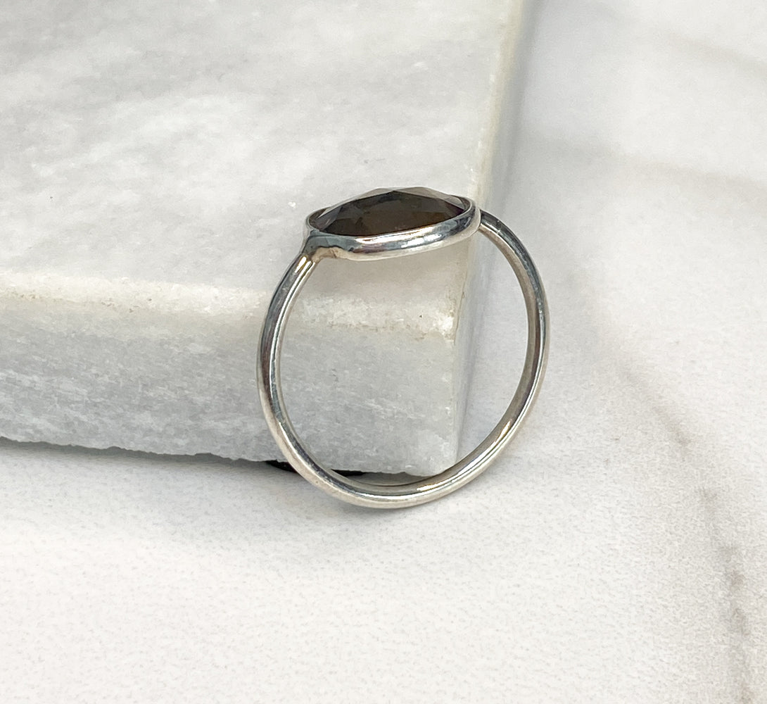 LORI Smoky Quartz Sterling Silver Ring