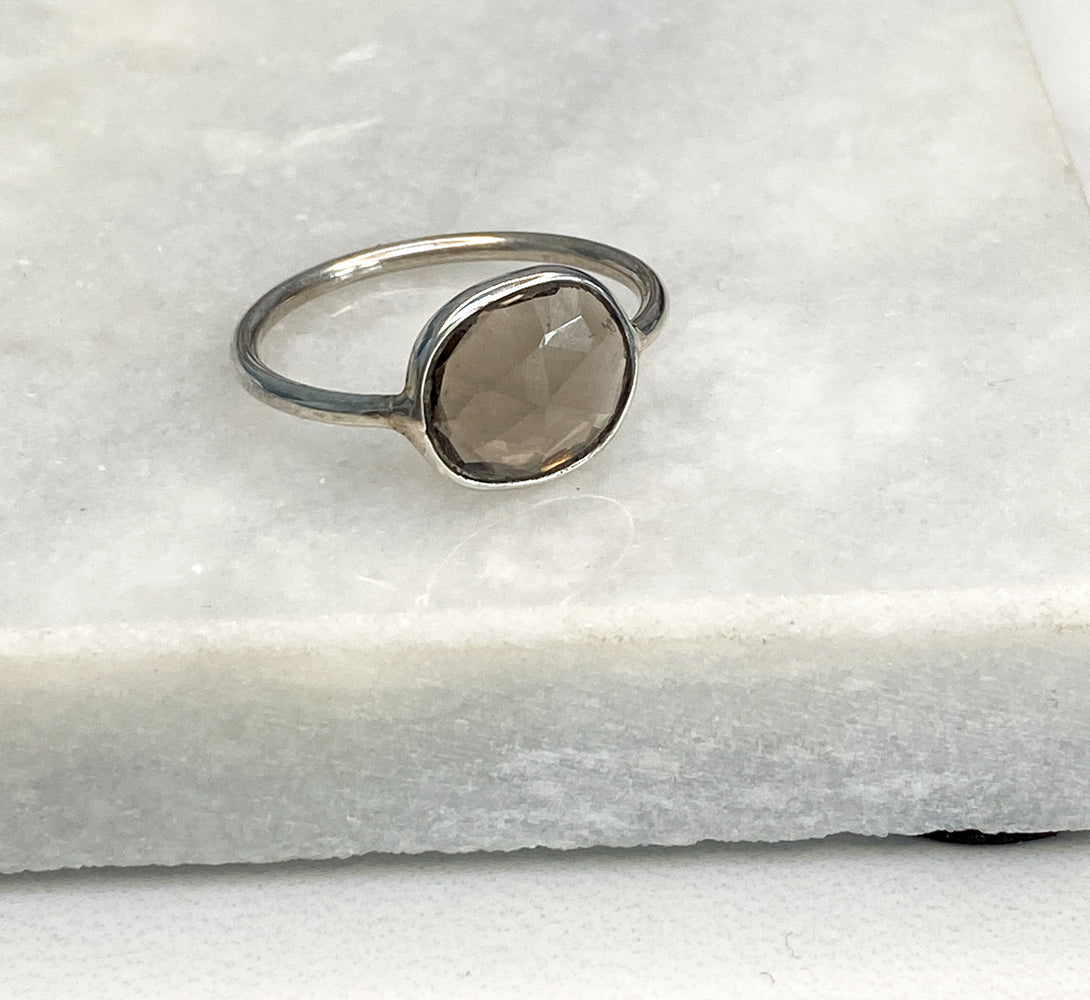 LORI Smoky Quartz Sterling Silver Ring