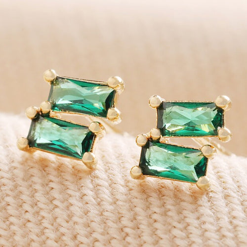FERN Gold Stud Earrings