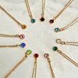 Gold Heart Birthstone Necklace