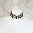 black and grey choker necklace