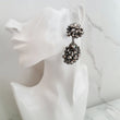 black rhinestone earrings