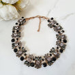 black jewel rhinestone necklace