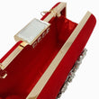 SARA Red Suede Clutch bag