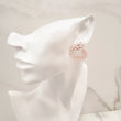 Ladies Rose Gold bridal earrings, perfect for a wedding 
