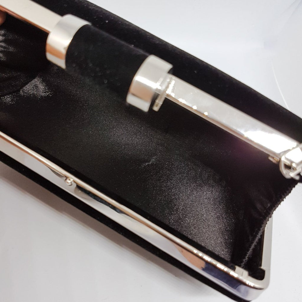 black clutch bag womens accessories