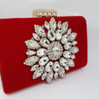 rhinestone embellished fancy clutch bag for evening wear