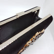 TORA Black Jewel Clutch Bag