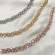 AMELIA Crystal Choker Necklace (Rose Gold, Silver & Gold Plated)