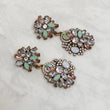 Mint green dangle earrings for women