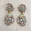 Peach Mint statement earrings women