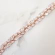 rose gold zircon crystal choker necklace