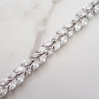 ladies silver crystal choker necklace
