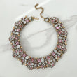 Pink and Gold Statement Necklace - Not Perfect but still Beautiful