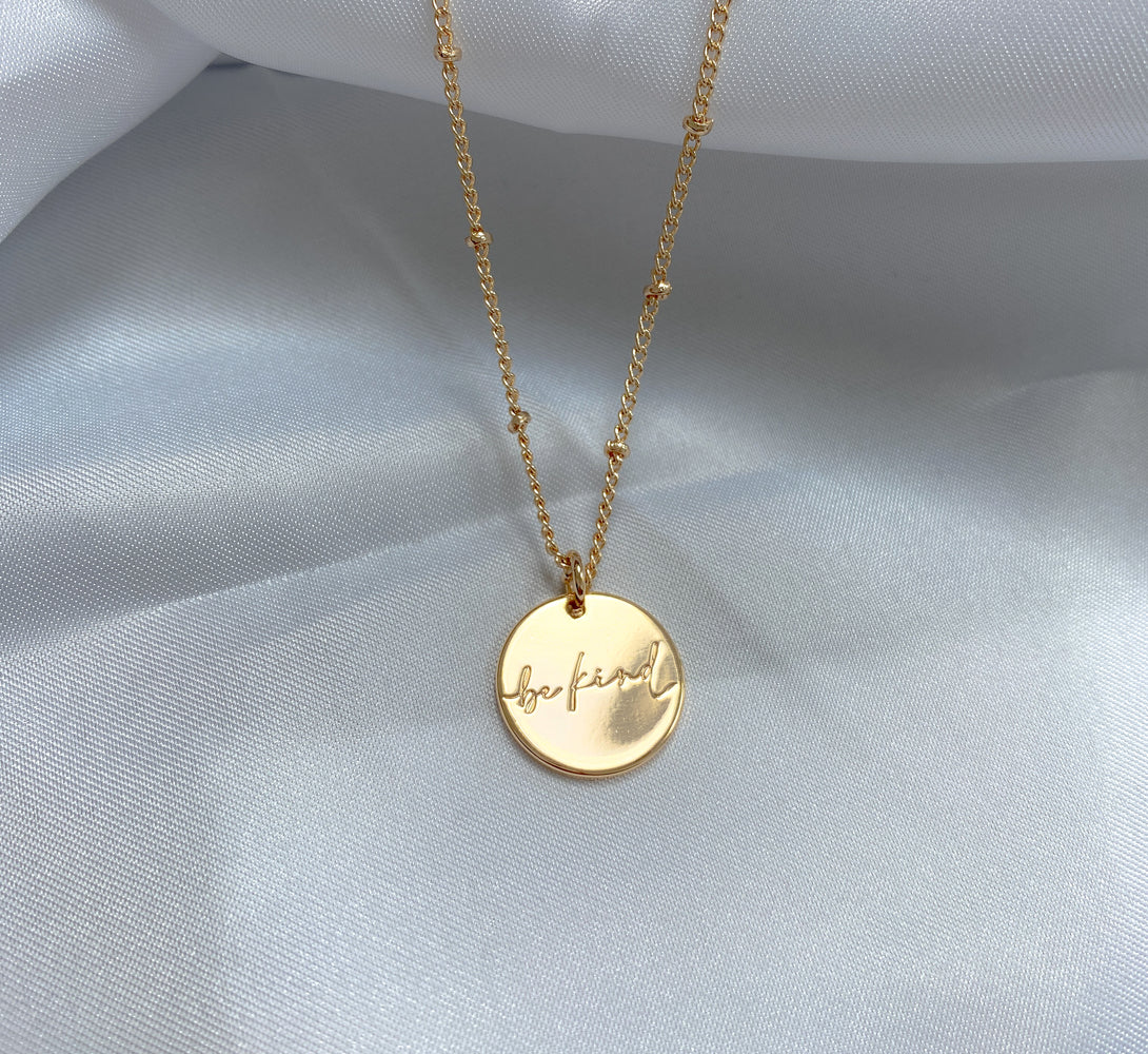 Champagne gold 18k jewellery brand in the UK for dainty pendants and necklaces