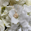 Engraved gold disc dainty pendant Necklace