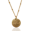 Be Kind Gold Pendant Necklace