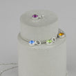 Silver Personalised Birthstone Necklace Swarovski Crystal