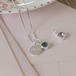 Silver Personalised Birthstone Necklace Swarovski Crystal