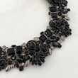 Black statement necklace