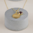 Personalised gold necklace with Crystal birthstone