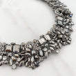 graphite grey statement necklace set