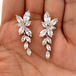 silver cubic zirconia earrings