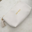 White & Gold Shine Bright Cosmetics Bag