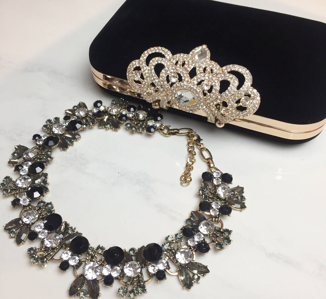 ANIYA Black Statement Necklace