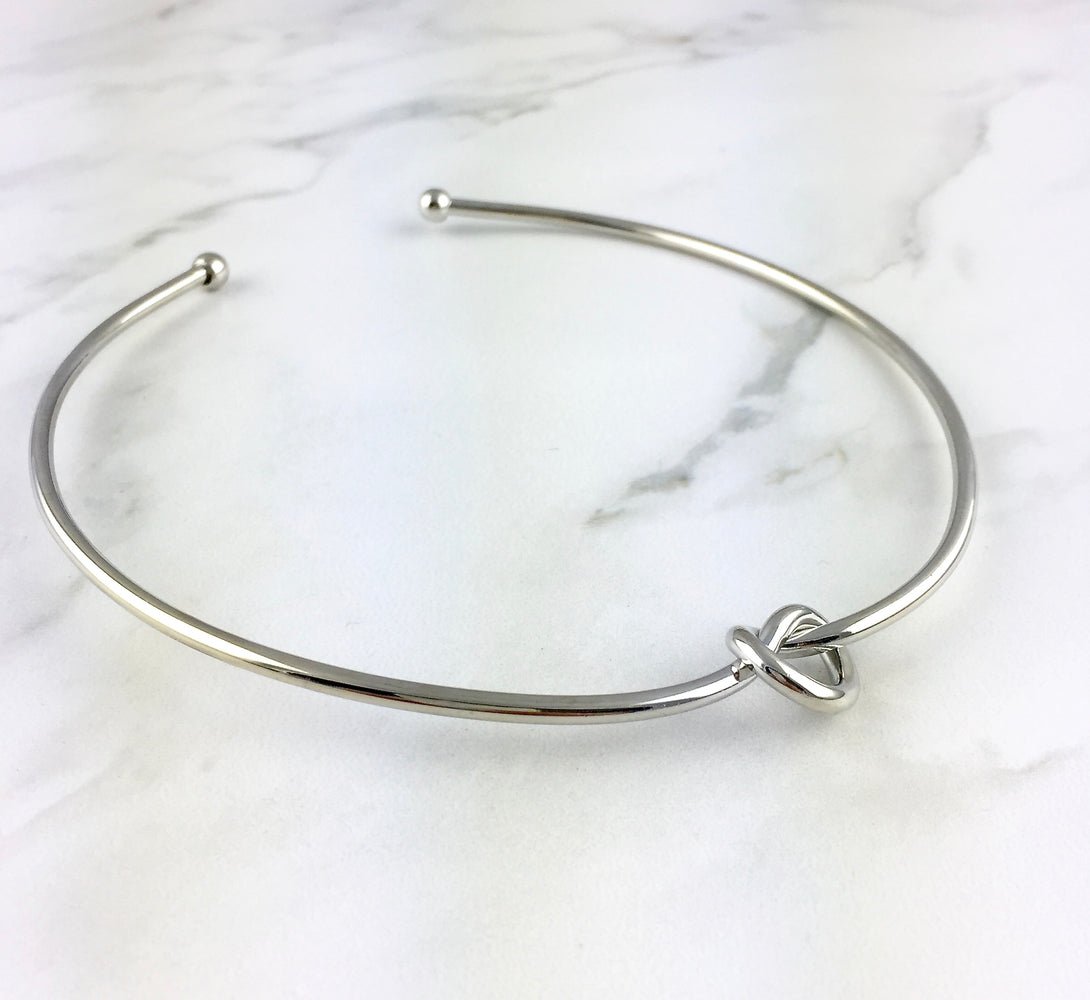 Knot Choker Necklace (Gold & Silver)