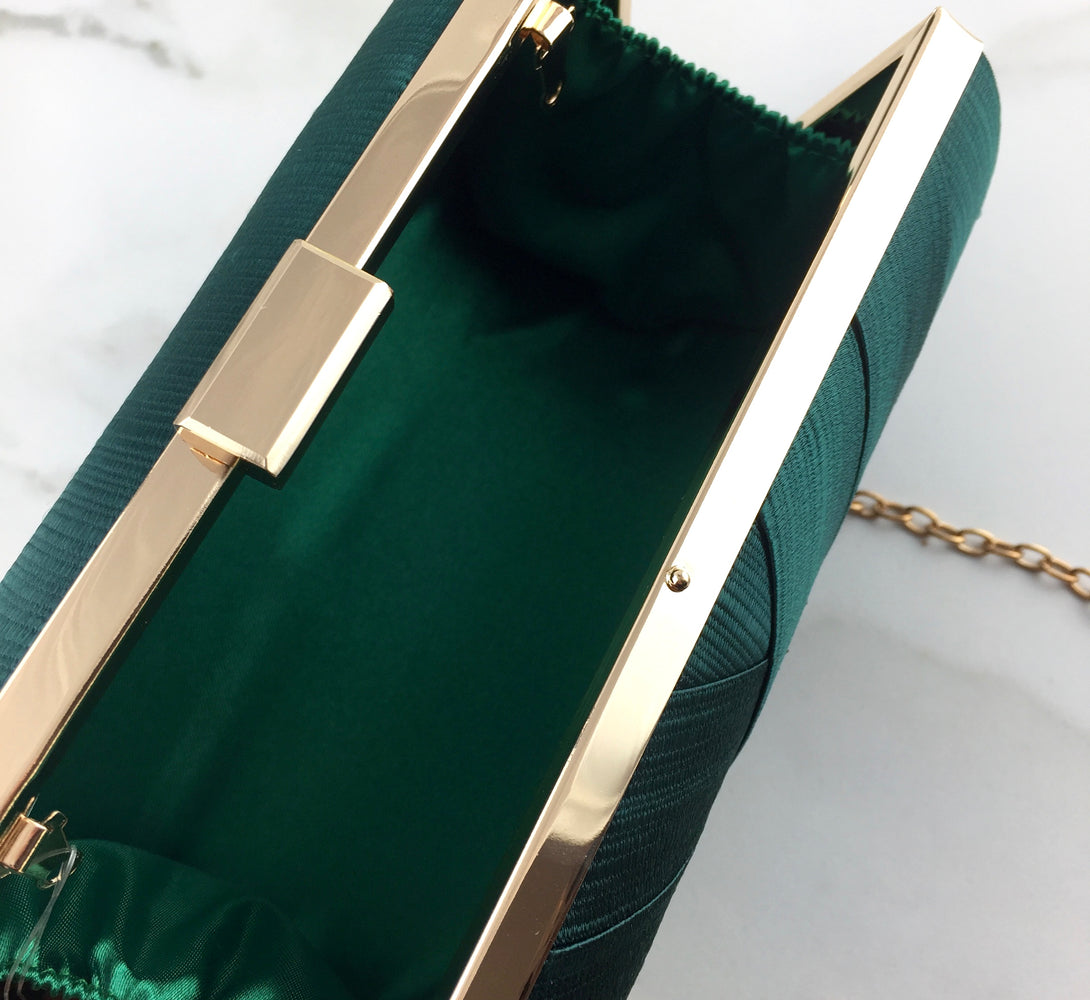 ROKA Emerald Tassel Clutch Bag