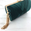 ROKA Emerald Tassel Clutch Bag