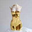 SAINTE Large Golden Torso Candle ( Ivory / Brown)
