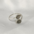 blue rainbow labradorite ring for protection against negative energy