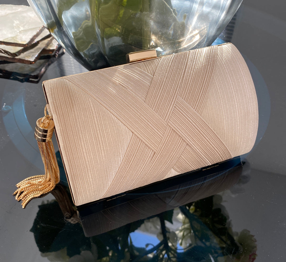 Gold prom cheap clutch bags