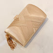 AARYA Gold Tassel Clutch Bag