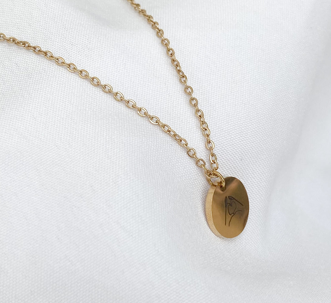 Love Hands Pendant Necklace ( 14k Gold / Rose Gold)